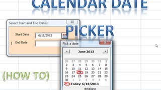 Excel VBA USERFORMS 25 Date Picker Calendar revealed Loop through Userforms and Controls Example [upl. by Atinaujnas]