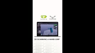 3D scanning a complex hand grip using the HandySCAN BLACK ELITE [upl. by Isiahi]