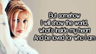 Christina Aguilera  Reflection Lyrics HD [upl. by Neelrad816]