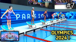 7  🥇 Paris Olympics 2024  SWIMMING 🏊‍♀️  Paris Olympics Gameplay [upl. by Ikcin]