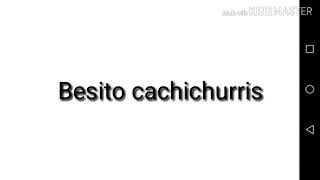 Besito cachichurris con Letra [upl. by Ahsaf]