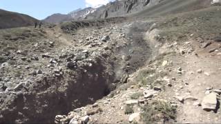 Debris Flow Aconcagua  Argentina 2015 [upl. by Aylatan]