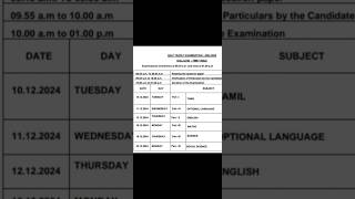 10th Standard Half Yearly Exam 2024  Time table  PDF  20242025 timetable halfyearly 10th [upl. by Notfa]