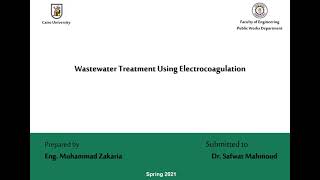 Wastewater Treatment using Electrocoagulation Process [upl. by Erbe768]