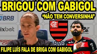 “NÃO TEM CONVERSINHA” FILIPE LUÍS FALA SOBRE BRIGA COM GABIGOL CIRURGIA ARRASCA COLETIVA FLAMENGO [upl. by Ecinad]