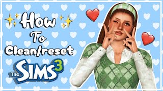 How To CleanReset The Sims 3 ✨ Reduced Lag Save Cleaning amp Bloat removal [upl. by Oirasec]