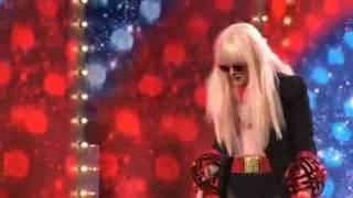 Britains Got Talent 2010  Lady GaGa impersonator  Episode 2 [upl. by Nileve]