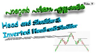 Head and shoulder amp Inverted Head and Shoulder Pattern Learn Share Market MalayalamSeries 19 [upl. by Lenahs]