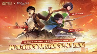 MLBB × Attack On Titan Collab Skins  Yin amp Fanny amp Martis  Mobile Legends Bang Bang [upl. by Nannie]