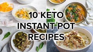 10 Easy Keto Instant Pot Recipes [upl. by Lashar]