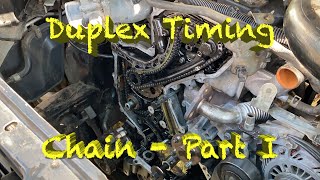 Navara D40 Duplex timing Chain conversion Part 1 Disassembly [upl. by Yc110]