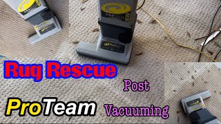 Rug Rescue Proteam Proforce 1500xp  Post Vacuuming [upl. by Studley]