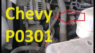 Causes and Fixes ChevyGMC P0301 Code Cylinder 1 Misfire Detected [upl. by Mika]