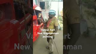 Vannai AartArtsAdsNew Angalamman paintingautomobile driver motor workshop [upl. by Donal]