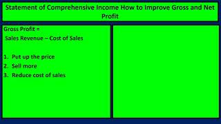 statement of comprehensive income improving profit [upl. by Hnirt931]