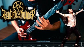 Thy Art Is A Murder  Slaves Beyond Death  Guitar CoverLesson with tabs 58 [upl. by Anelhtac]