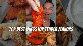 REVIEWING DIFFERENT WINGSTOP FLAVORS 🍗 [upl. by Nason]