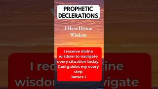 PROPHETIC DECLARATION FOR DIVINE WISDOM gospel motivation propheticword divineword morning [upl. by Whitcher]