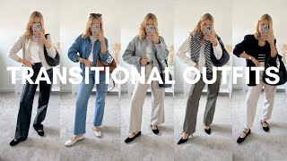 STYLING 8 OUTFITS FOR THE TRANSITIONAL WINTERSPRING 2024 PERIOD RESTYLING MY WARDROBE FOR SPRING [upl. by Eal]