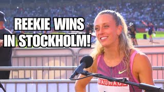 Jemma Reekie After Supreme Win Over 800m in 15779  Stockholm Diamond League 2024 [upl. by Aria]