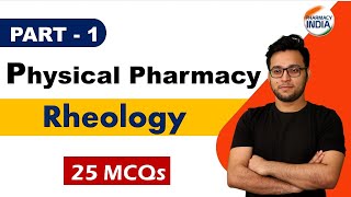 RHEOLOGY MCQs  PART  1  PHYSICAL PHARMACY  GPAT  NIPER  PHARMACIST  DRUG INSPECTOR [upl. by Ethelstan612]