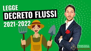 🔥 LEGGE DECRETO FLUSSI 20212022 QUOTE DI INGRESSO E CONVERSIONE PERMESSO [upl. by Hoashis191]