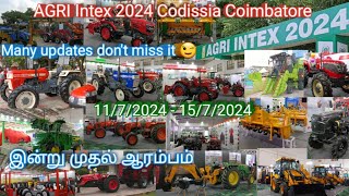 Agri Intex 2024  AGRI Intex Codissia Coimbatore 2024  AGRI INTEX 2024 CODISSIA COIMBATORE REVIEW [upl. by Gautious]