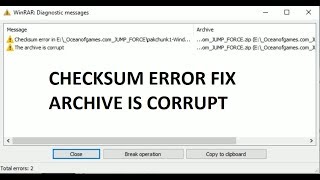 Fix Checksum error winrar [upl. by Kat709]