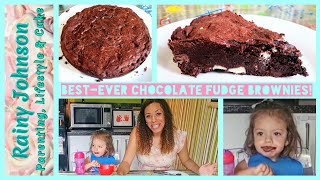 Our Decadent Chocolate Fudge Brownie Recipe  Baking Fun With Toddlers [upl. by Domph907]