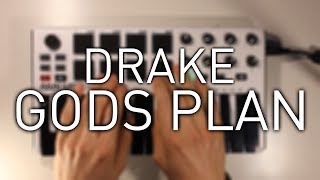 DRAKE  God’s Plan instrumental AKAI MPK mini [upl. by Illona]