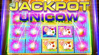 JACKPOT UNICOW MAX BET  Invaders Return From the Planet Moolah  WMS SLOTS LUCKY HIT [upl. by Halehs]