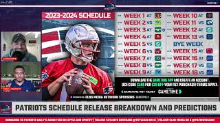 LIVE Patriots Daily Pats Schedule Release Breakdown and Predictions [upl. by Eadwina936]