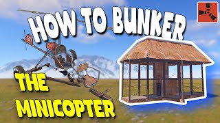 RUST  MINICOPTER BUNKER  2023 New Base Design rustgame [upl. by Crosby]