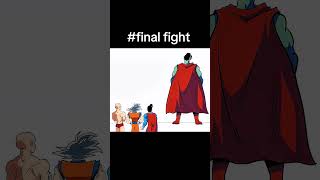 Saitama and Goku Superman VS Big Superman status edit🔥💀 guys last fight status 🔥💀 anime short [upl. by Horten]