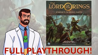 Lord of the Rings Journeys in MiddleEarth by Fantasy Flight Games  Full Playthrough [upl. by Annahsad883]