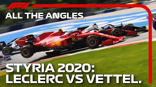 Ferraris Come Together  All The Angles  2020 Styrian Grand Prix [upl. by Iaoh]