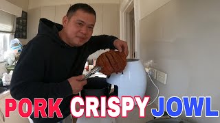 HOW TO COOK CRISPY PORK JOWL [upl. by Golightly]