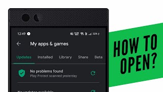 How to open My Apps and Games in Play Store Latest Update [upl. by Llerdnod]