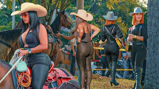 Sexiest Women are in COLOMBIA 🔥 Cowgirls in Rodeo 2024 [upl. by Fayth]