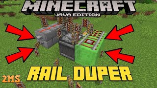 RAIL DUPLICATOR  Minecraft 119 [upl. by Nnylesor]