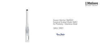 Swann Morton SM5901 Surgical Scalpel Blade SM61 for Podiatry Stainless Steel 5901 1920x1080 [upl. by Anilah]