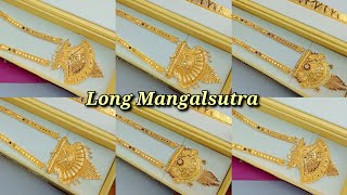 79gram ke bich me gold mangalsutra design  long pendant mangalsutra design [upl. by Tatia302]