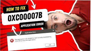 Don’t Let Application Error 0xc00007b Stop You Windows Fix it Now Quick Fixes [upl. by Welbie]