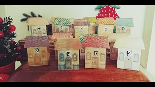 How to Printable Advent Calendar printable digitalprintables adventcalendar houses christmas [upl. by Lannie]