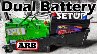 Dual Battery Setup for Pajero ARB Dual Battery Tray Installation Guide [upl. by Ariahay]