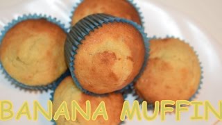 easy BANANA MUFFINS RECIPE [upl. by Farhsa159]