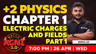 Plus Two Physics  Chapter 1  Electric Charges And Fields  Part 1  XYLEM Plus Two [upl. by Harriot432]