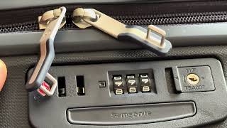 Samsonite Luggage – How to Reset Combination Lock ASMR [upl. by Imhsar444]