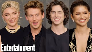 Timothée Chalamet Zendaya Austin Butler amp Florence Pugh on Dune Part 2  Entertainment Weekly [upl. by Aenea215]