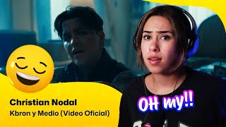 Reaction ▷ Christian Nodal  Christian Nodal  Kbron y Medio Video Oficial [upl. by Inneg]